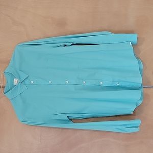 Gap aqua 100% cotton casual button down, Large